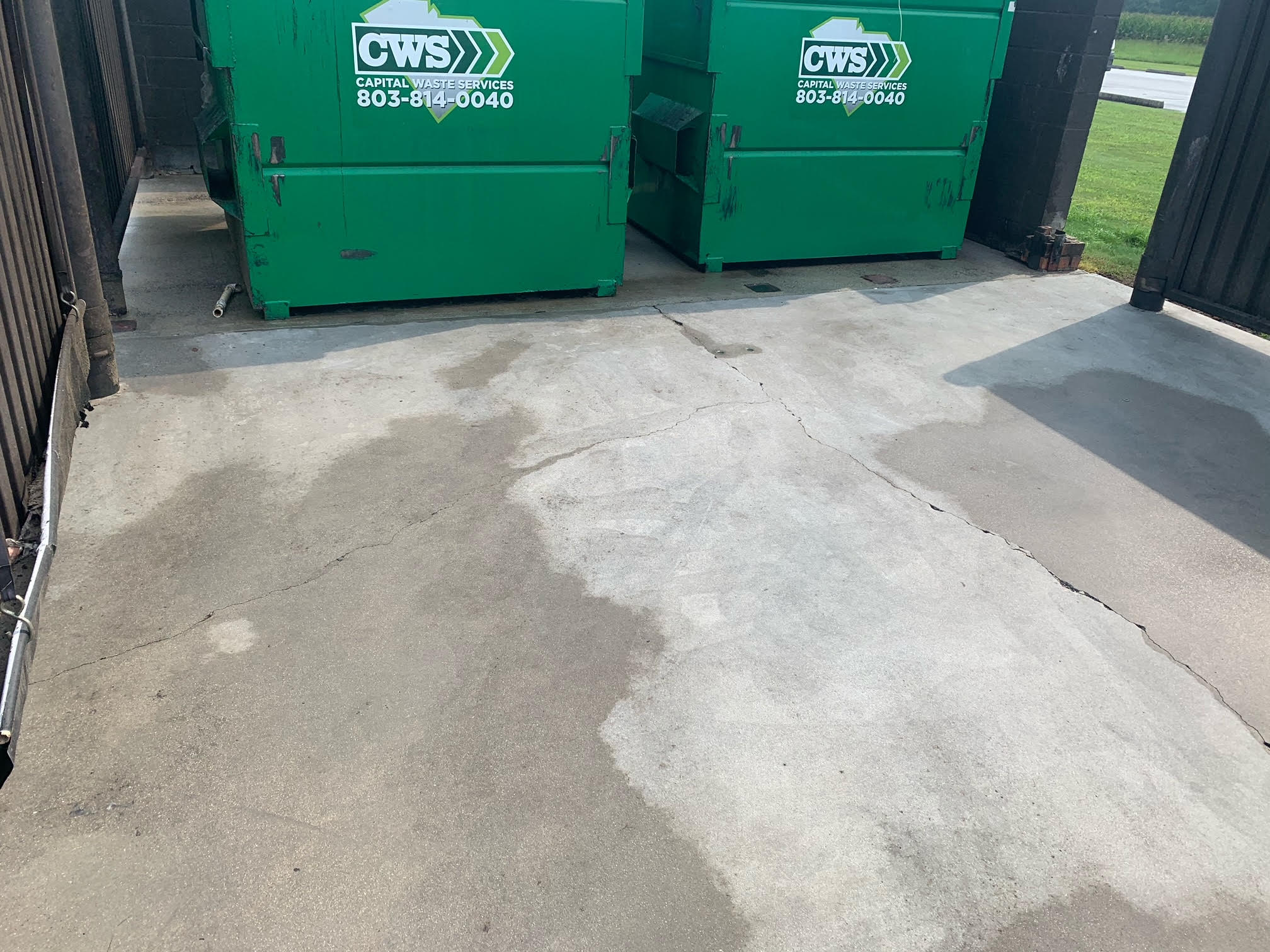 Dumpster Pad Cleaning